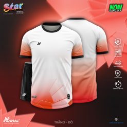 Áo bóng đá Amac Star TRẮNG - ĐỎ