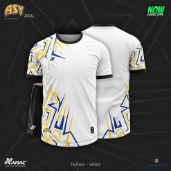 Áo bóng đá Amac Asy trắng - vàng