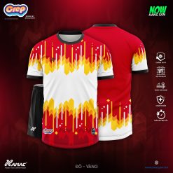 Áo bóng đá Amac Crep - ĐỎ - VÀNG