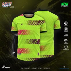 Áo bóng đá Amac UZI DẠ QUANG - HỒNG SEN - TÍM ĐẬM