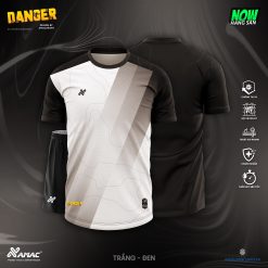 Áo bóng đá Amac Danger - TRẮNG - ĐEN