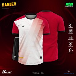 Áo bóng đá Amac Danger - TRẮNG - ĐỎ