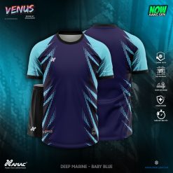 Áo bóng đá Amac VENUS - DEEP MARINE - BABY BLUE