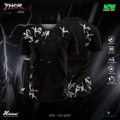Áo bóng đá Amac THOR - ĐEN - ICE GRAY
