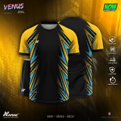 Áo bóng đá Amac VENUS - ĐEN - VÀNG - BÍCH
