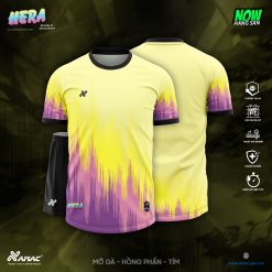 Áo bóng đá Amac HERA - MỠ GÀ - HỒNG PHẤN - TÍM
