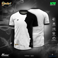 Áo bóng đá Amac SMOKE - TRẮNG - ĐEN