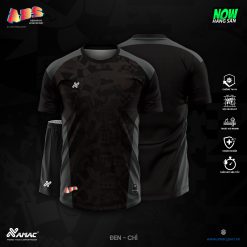 Áo bóng đá Amac ABS - ĐEN - CHÌ