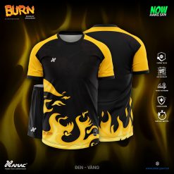 Áo bóng đá Amac Burn - ĐEN - VÀNG