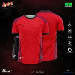 Áo bóng đá Amac ABS - ĐỎ - BÃ TRẦU