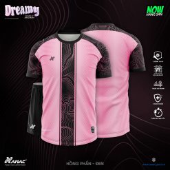 Áo bóng đá Amac DREAMY - HỒNG PHẤN - ĐEN