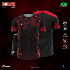 Áo bóng đá Amac IRON MAN - ĐEN ĐỎ