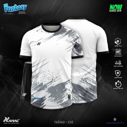 Áo bóng đá Amac FANTASY - TRẮNG - CHÌ