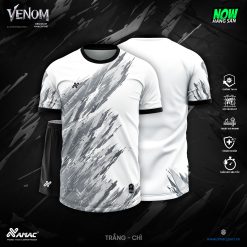 Áo bóng đá Amac Venom - Trắng - Chì