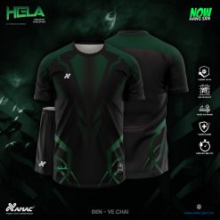 Áo bóng đá Amac HELA - ĐEN - VE CHAI