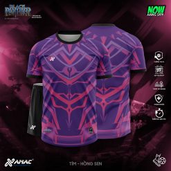 Áo bóng đá Amac BLACK PANTHER - TÍM - HỒNG SEN
