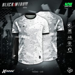 Áo bóng đá Amac BLACK WINDOW - TRẮNG - CHÌ