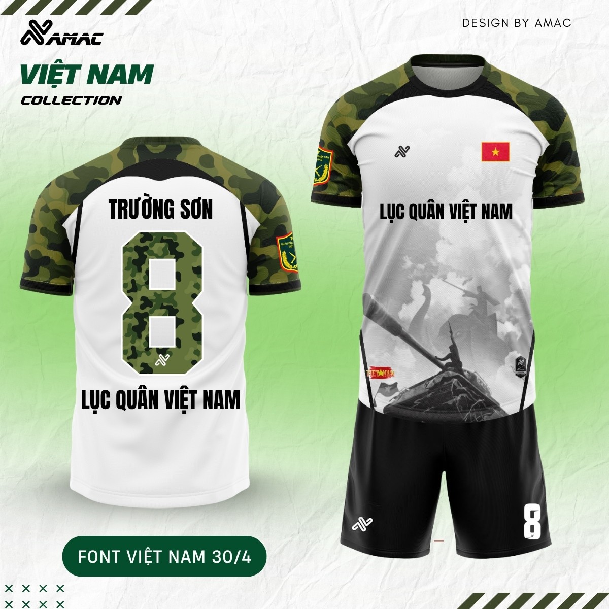 áo bóng đá lục quân việt nam amac