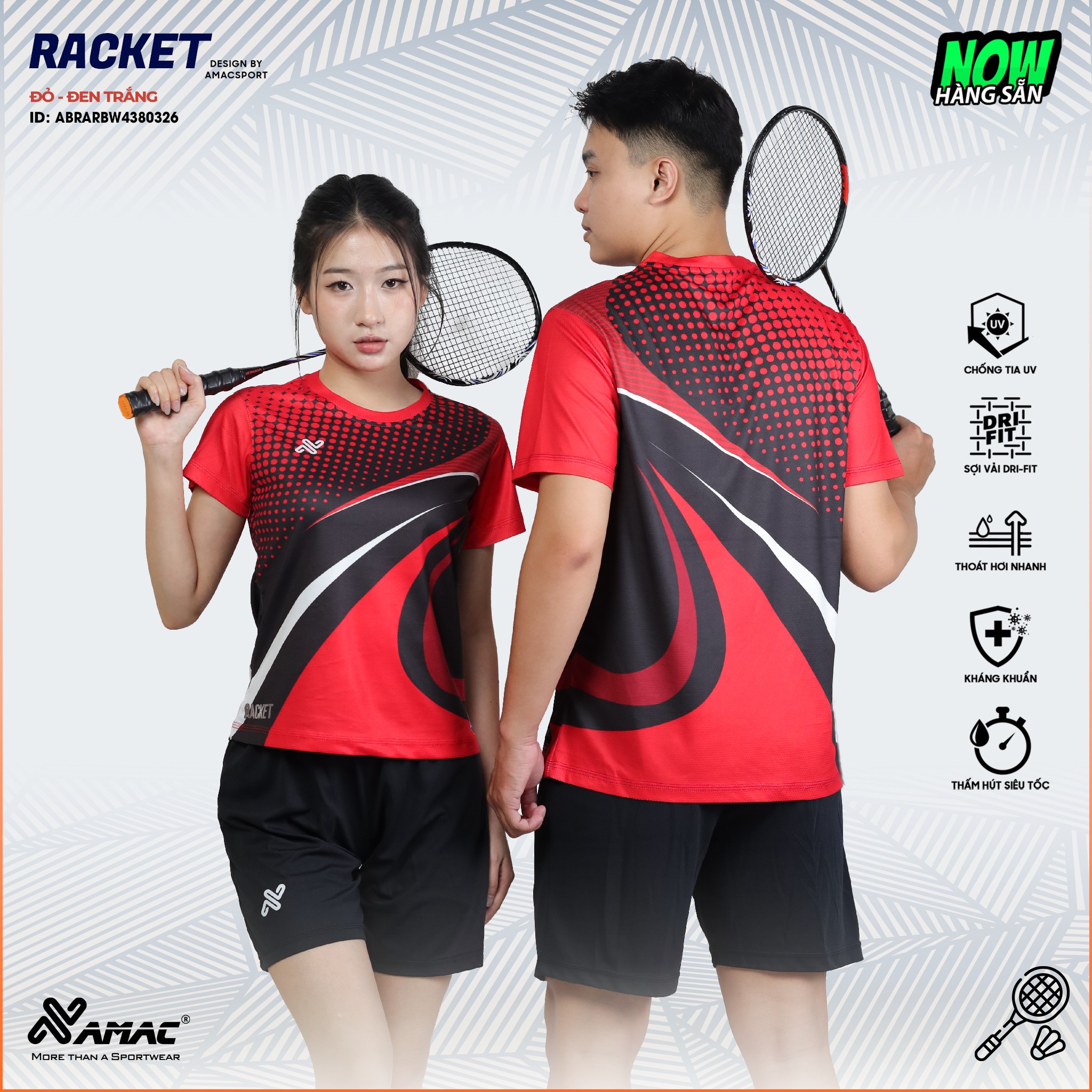 Quần áo cầu lông RACKET - Amac Sport
