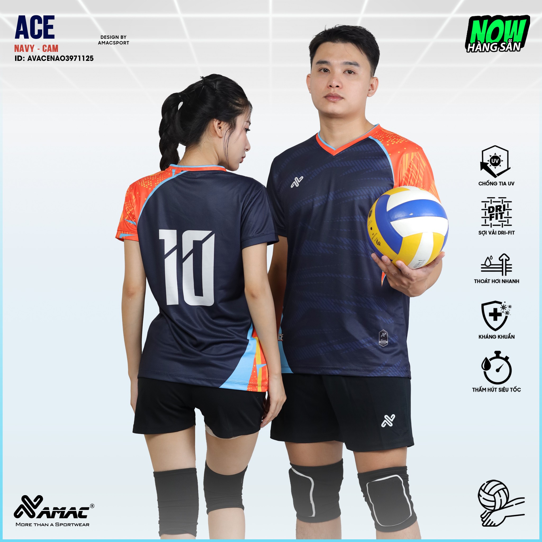 Quần áo bóng chuyền ACE - Amac Sport - Ảnh 3