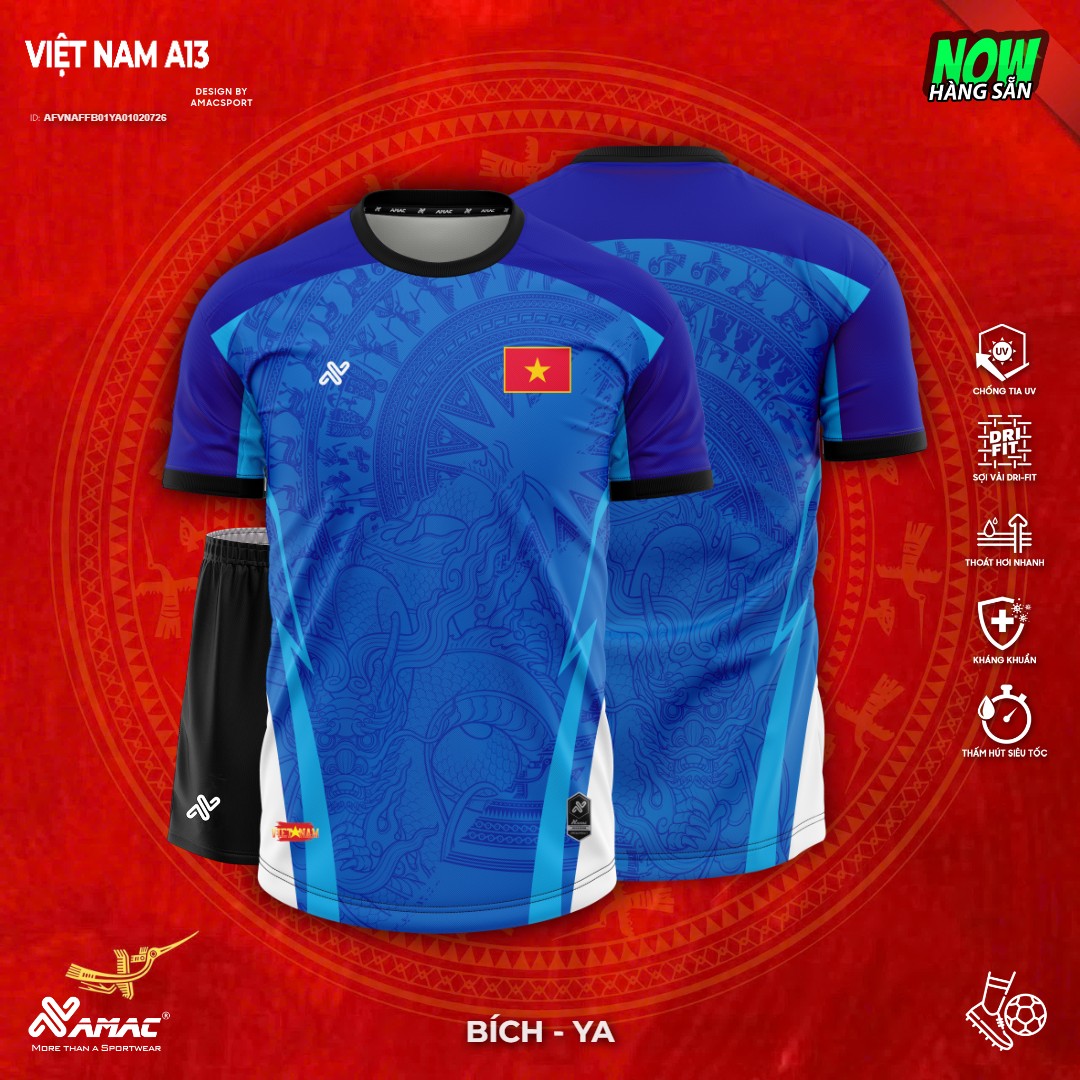Quần Áo Bóng Đá VIỆT NAM A13 - Amac Sport