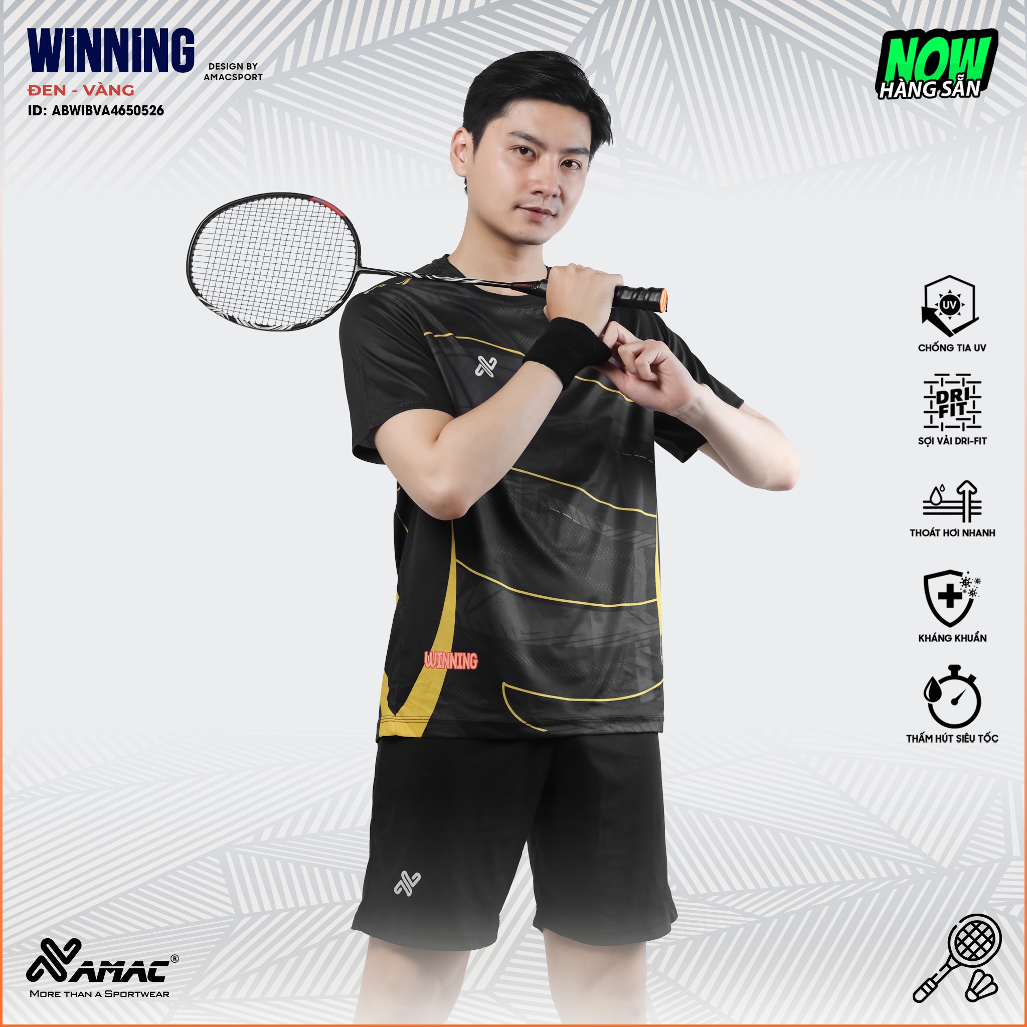 Quần áo cầu lông WINNING - Amac Sport - Ảnh 4