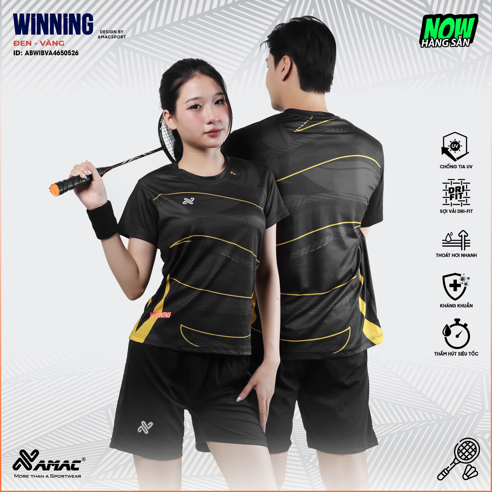 Quần áo cầu lông WINNING - Amac Sport - Ảnh 3