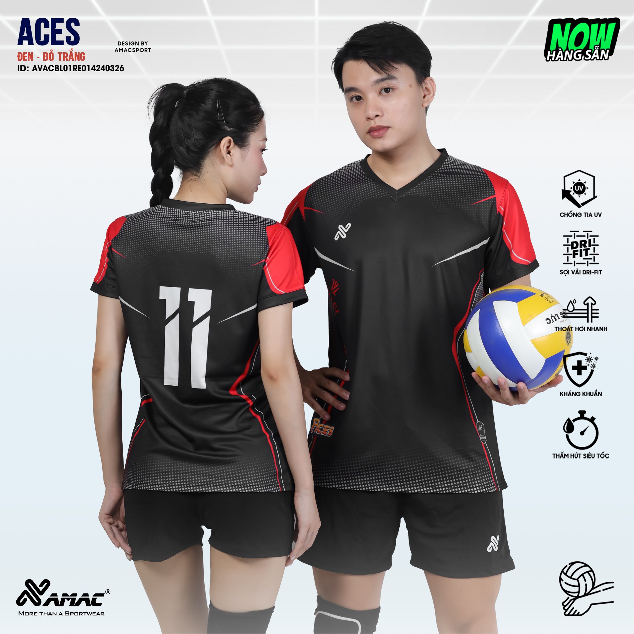 Quần áo bóng chuyền ACES - Amac Sport - Ảnh 5