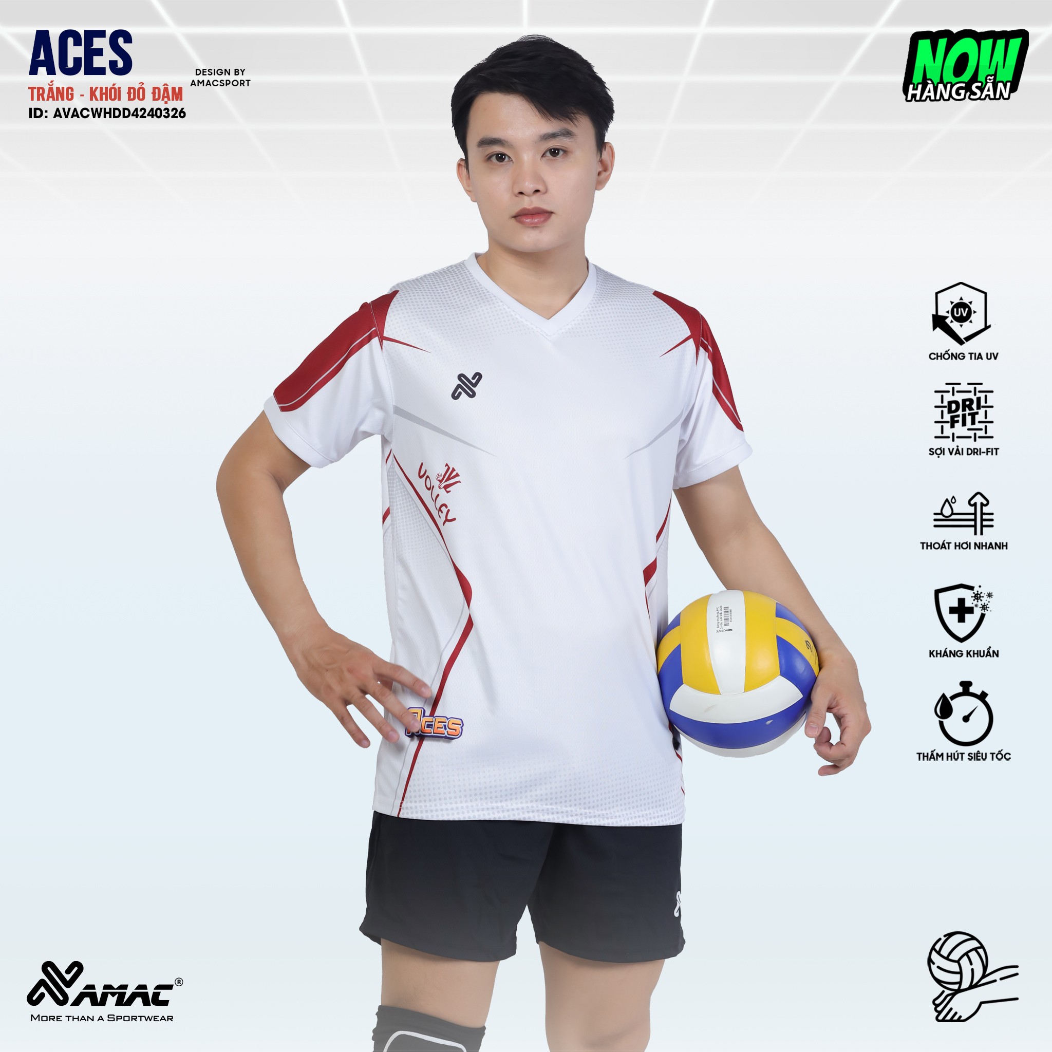 Quần áo bóng chuyền ACES - Amac Sport - Ảnh 2