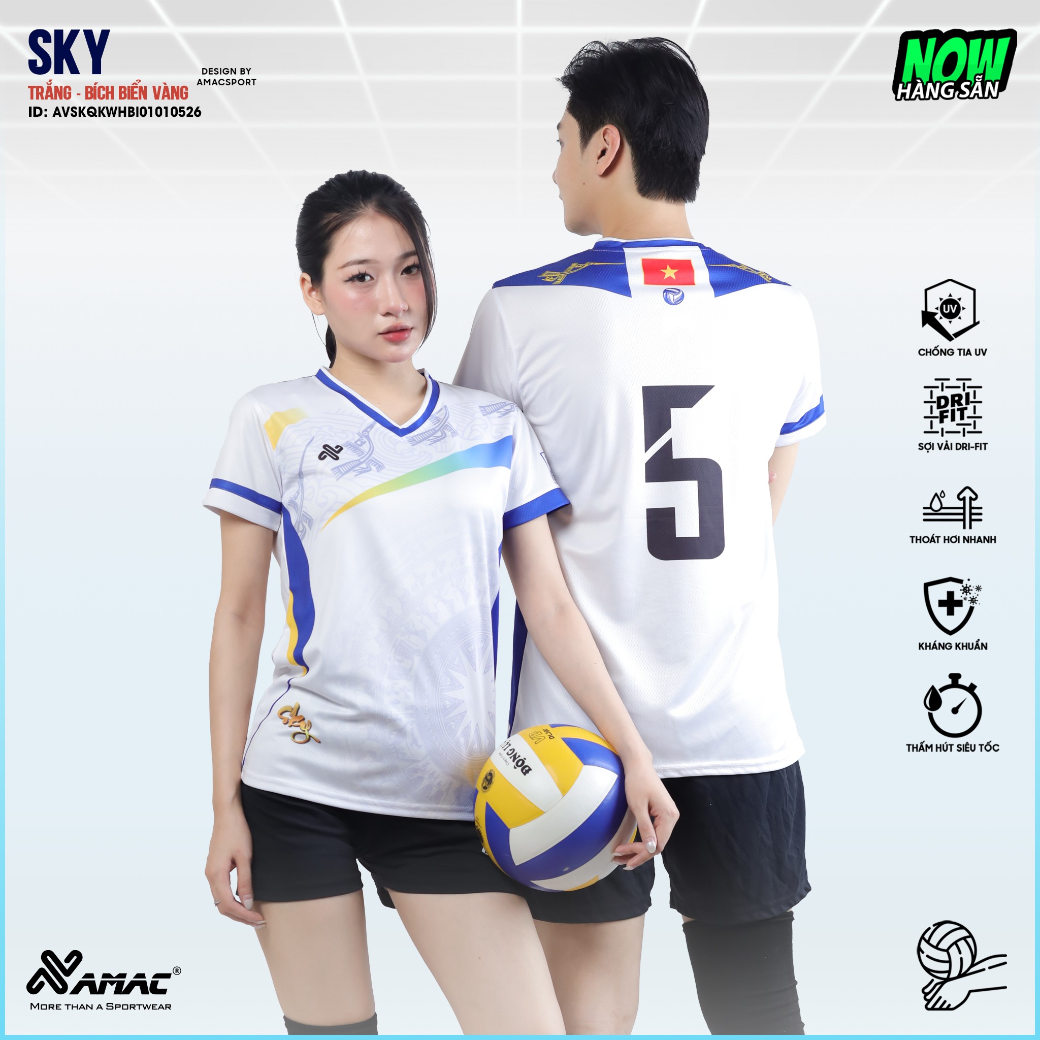 Quần áo bóng chuyền SKY - Amac Sport