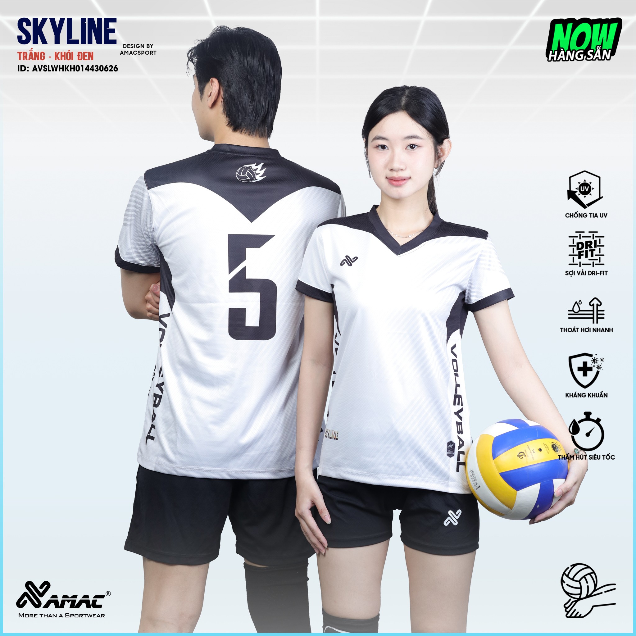 Quần áo bóng chuyền SKYLINE - Amac Sport - Ảnh 5