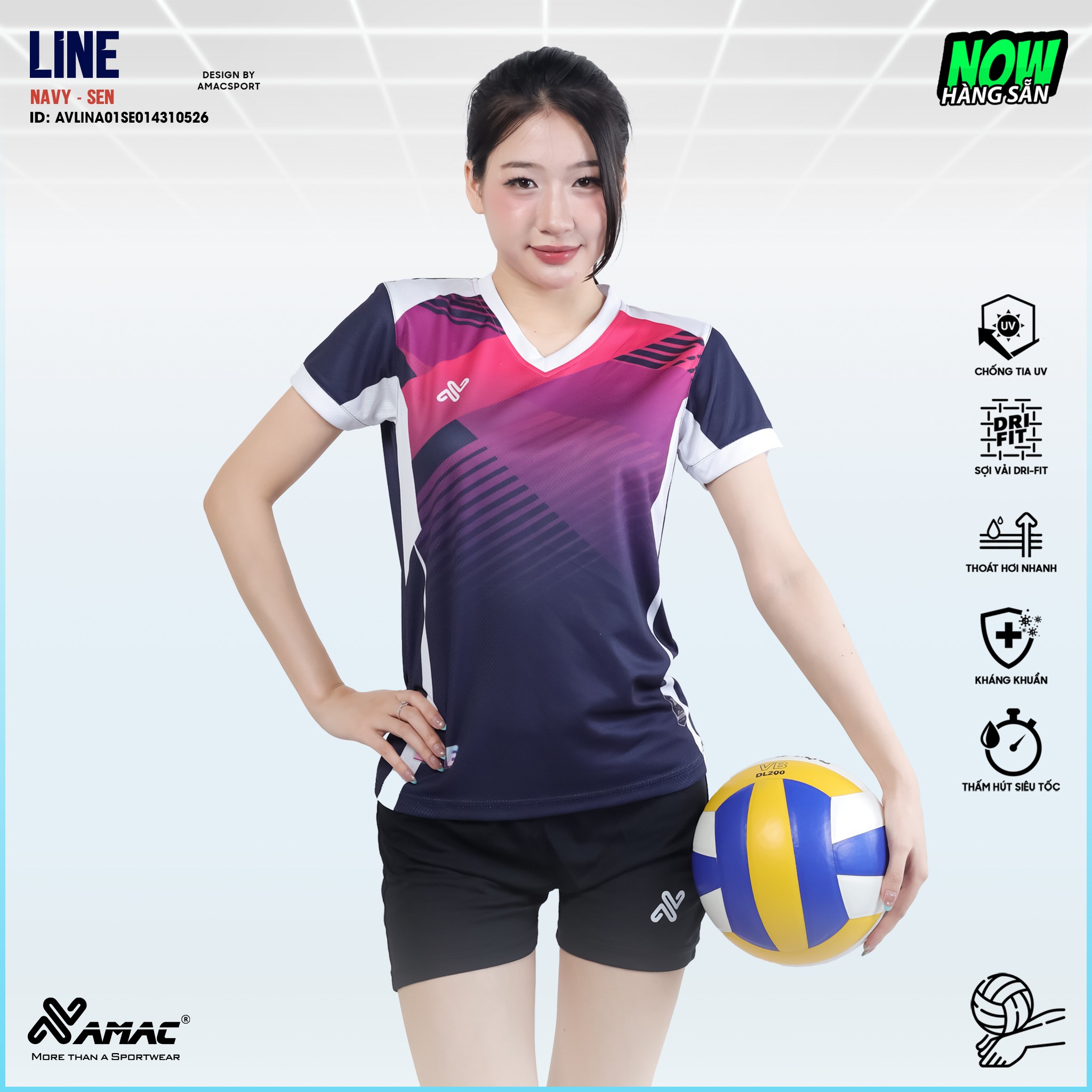 Quần áo bóng chuyền LINE - Amac Sport - Ảnh 10