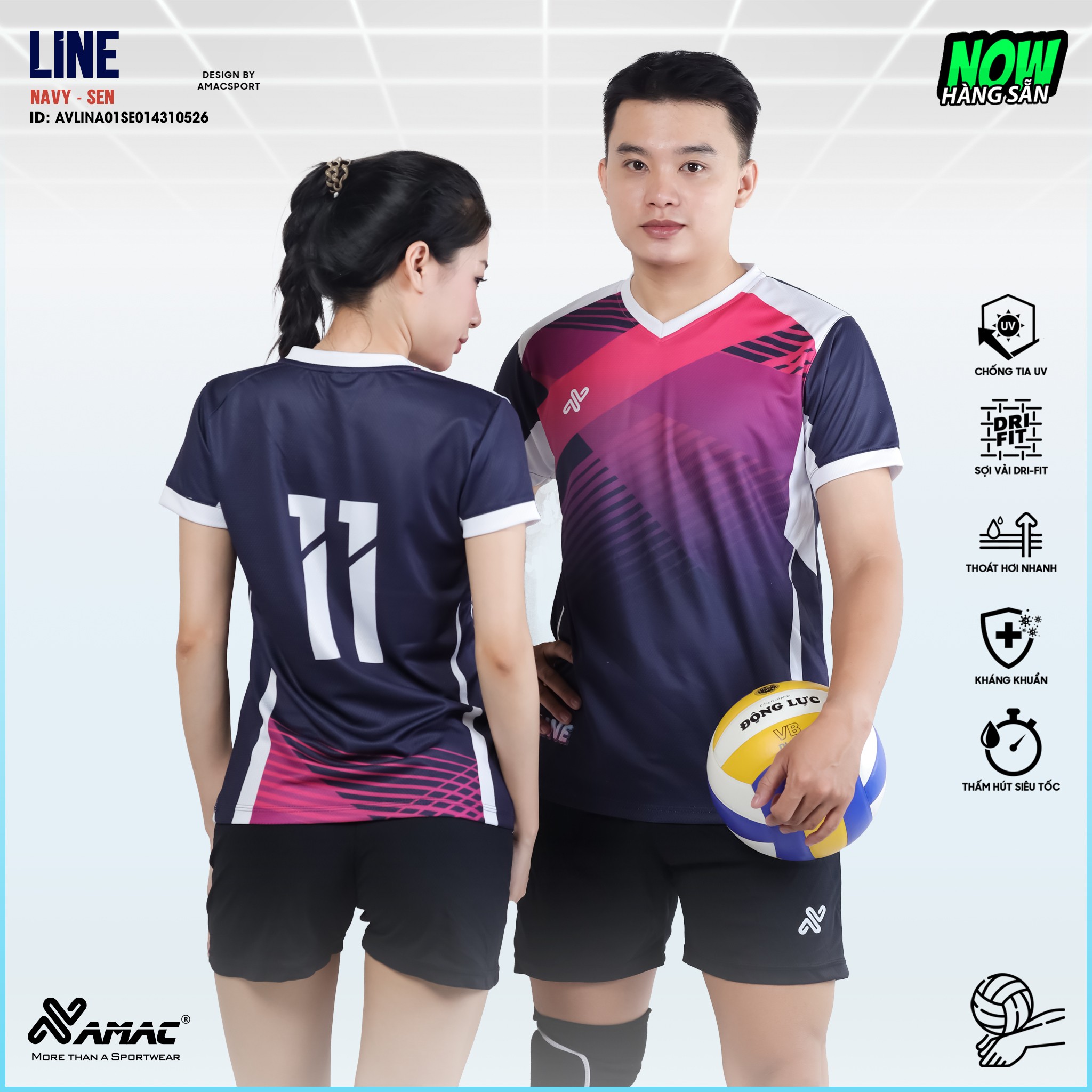 Quần áo bóng chuyền LINE - Amac Sport - Ảnh 9